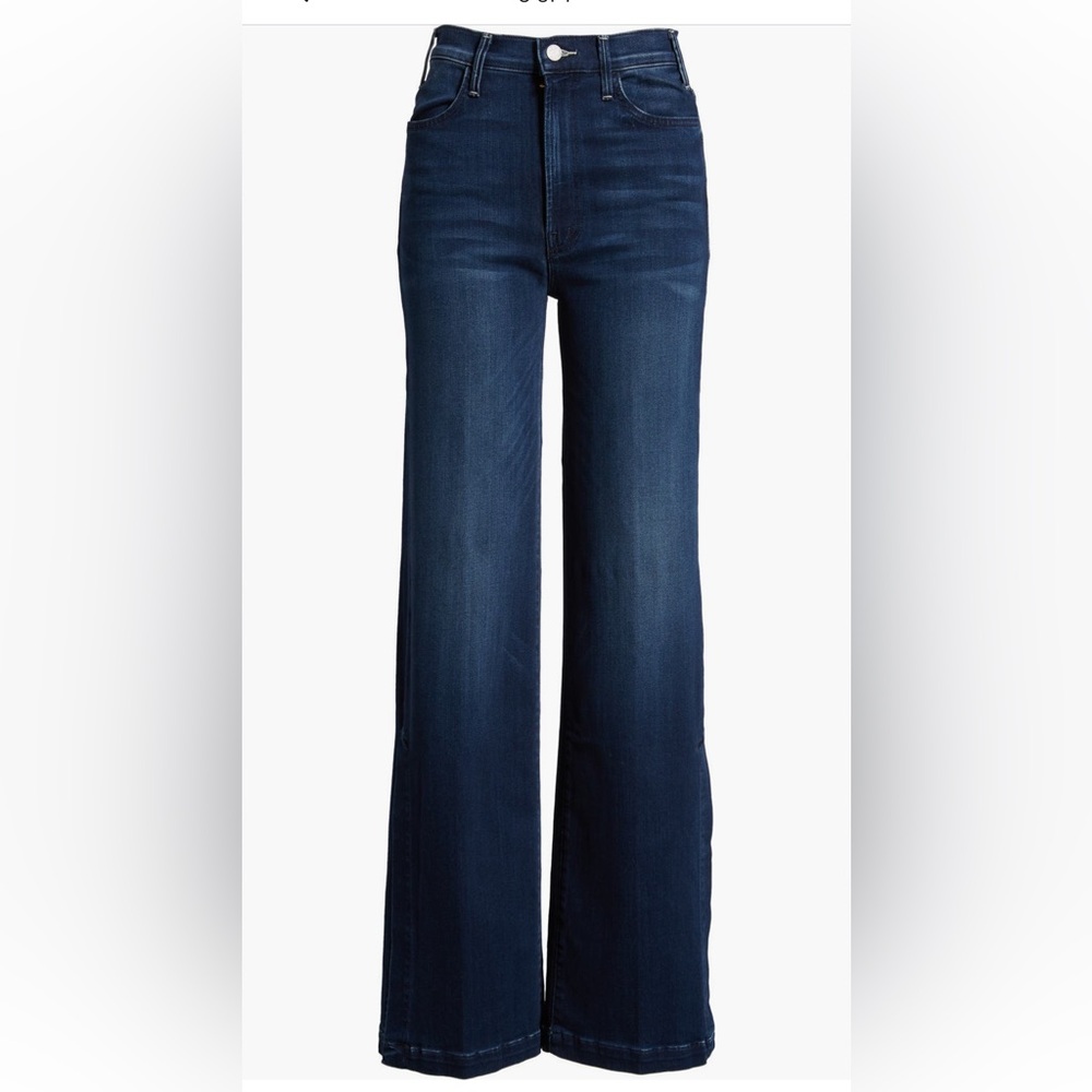 MOTHER - Hustler Sidewinder High Waist Slit Hem Bootcut Jeans